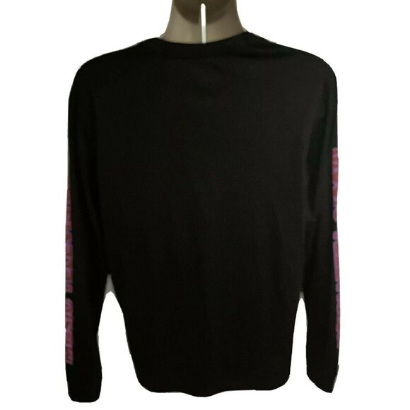 MTV Music Television Retro Black Double Graphic LS T-Shirt Medium Cotton Unisex - Picture 6 of 8